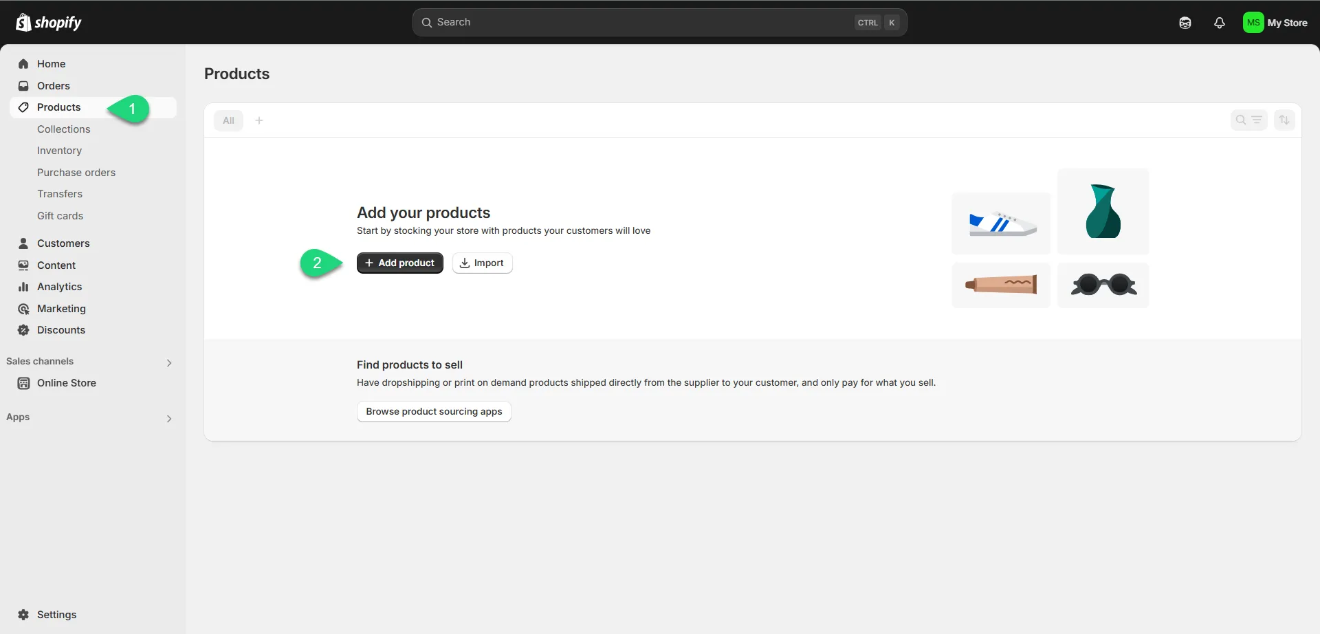 رفع منتج جديد على المتجر