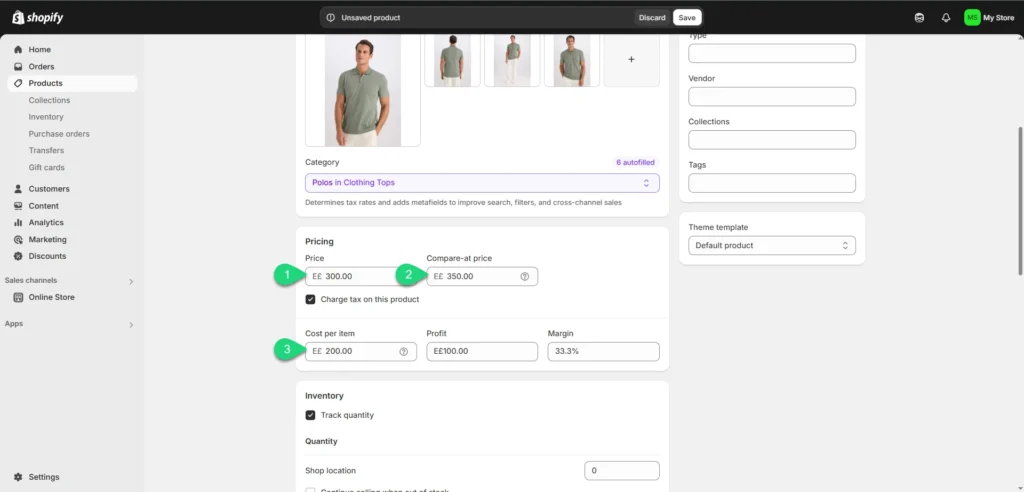26- تحديد تكلفة المنتج على المتجر تحديد تكلفة المنتج على المتجر